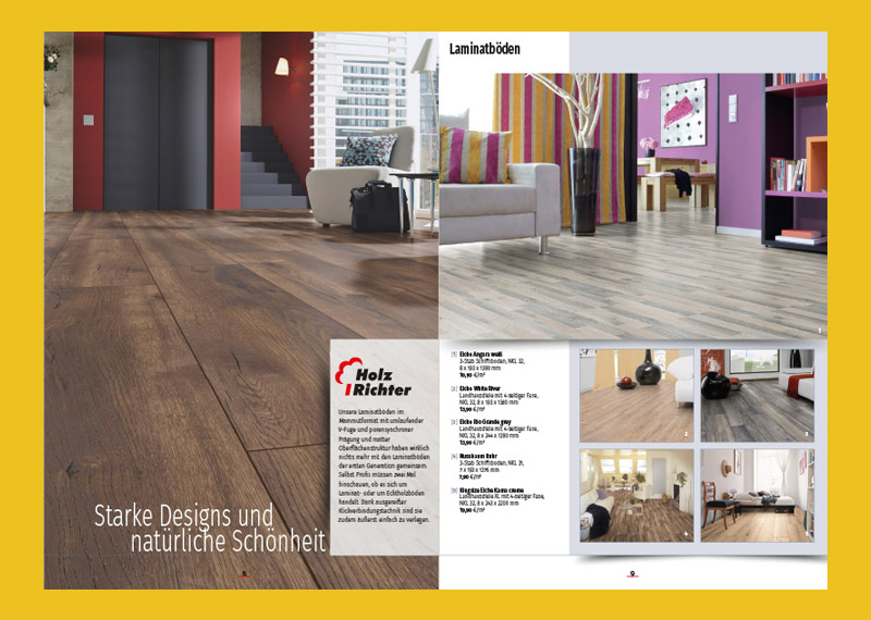 Produktbroschüre Holz-Richter designed bei Design-Braun.de